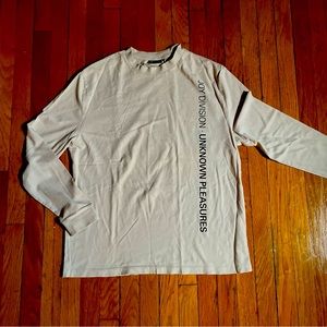 brand new long sleeve joy division unknown pleasures tee, sz XS